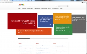 de website van Nederland ICT