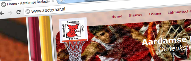 Een nieuwe website voor basketball club ABC TerAar