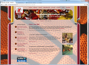 Website voor ABC Ter Aar: De Aardamse Basketball Club uit Ter Aar