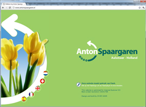 Website + cms voor Anton Spaargaren: Website met mailingtool voor veilingfoto's van de dag aan groot afnemers-netwerk