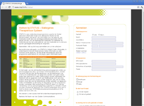 Website voor STATUS: Therapietrouw programma voor farmaceutisch bedrijf
